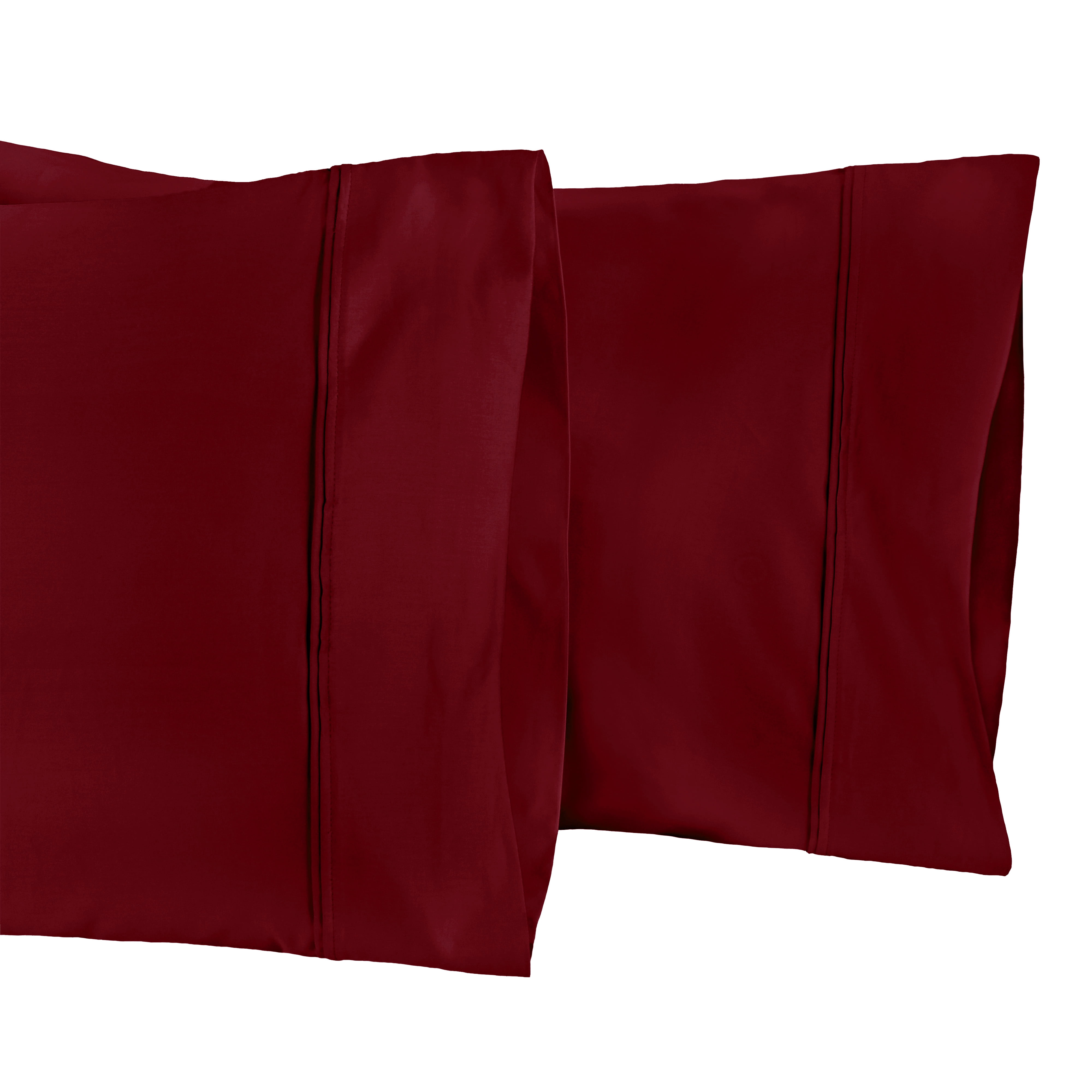 1200 Thread Count Pillowcases 100% Cotton Super Soft 2PC Solid Pillowcases Set 