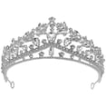 thumbnail image 1 of KAKOWELY Tiara de novia delicada con diamantes de imitación, corona para boda, tiara para novia, tiara para niña, 1 of 5