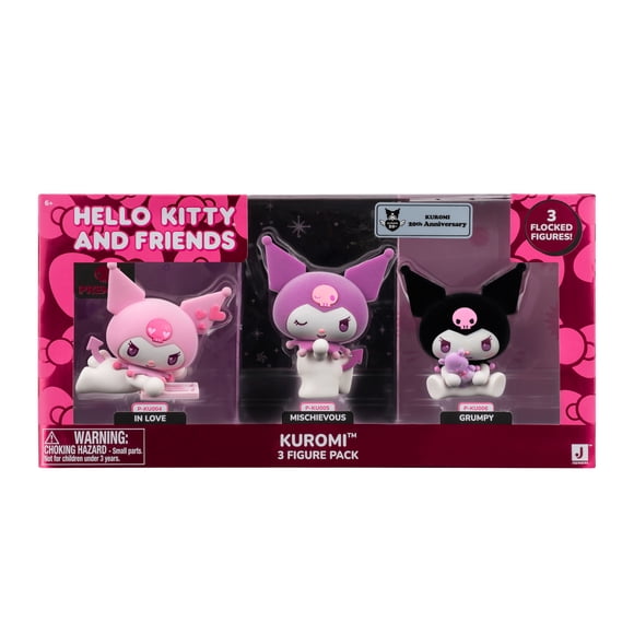 Hello Kitty® and Friends Premier 4-inch Kuromi™ Figure 3-Pack - 20th Anniversary - Toys for Kids and Collectors - Ages 6 and Up