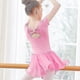 thumbnail image 2 of Vestido de Ballet Leotardos de gimnasia para niñas y niños, Ropa de baile de Ballet de manga corta, faldas de gasa, leotardos de baile con lazo para niños, 2 of 5