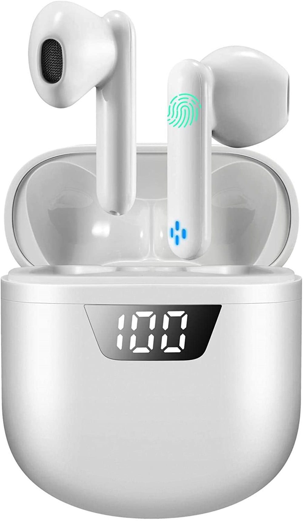 Bluetooth Kopfhörer,Bluetooth Headsets Wireless Headsets,in Ear Bluetooth 5.0 Headset Stereo-Minikopfhörer Sport Kabellose Kopfhörer Mikrofon für Apple Airpods Android iPhone/Samsung/Huawei