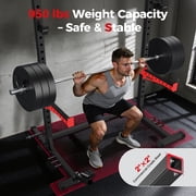 FLYBIRD Adjustable Squat Rack with Pull-Up Bar, Multi-Functional Power Rack for 6FT/7FT Barbells