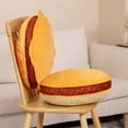thumbnail image 5 of Plush Hamburger Pillow, Stuffed Cushion Toy, Super Soft Hugging Pillow For Sofa Bedroom Office, Funny Simulation Food Decorative Pillow, Comfortable Seat Cushion For Relaxing, 5 of 6