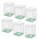 thumbnail image 4 of Organizador de almacenamiento apilable de decoración multiusos con 6 vitrinas transparentes Verde, 4 of 7