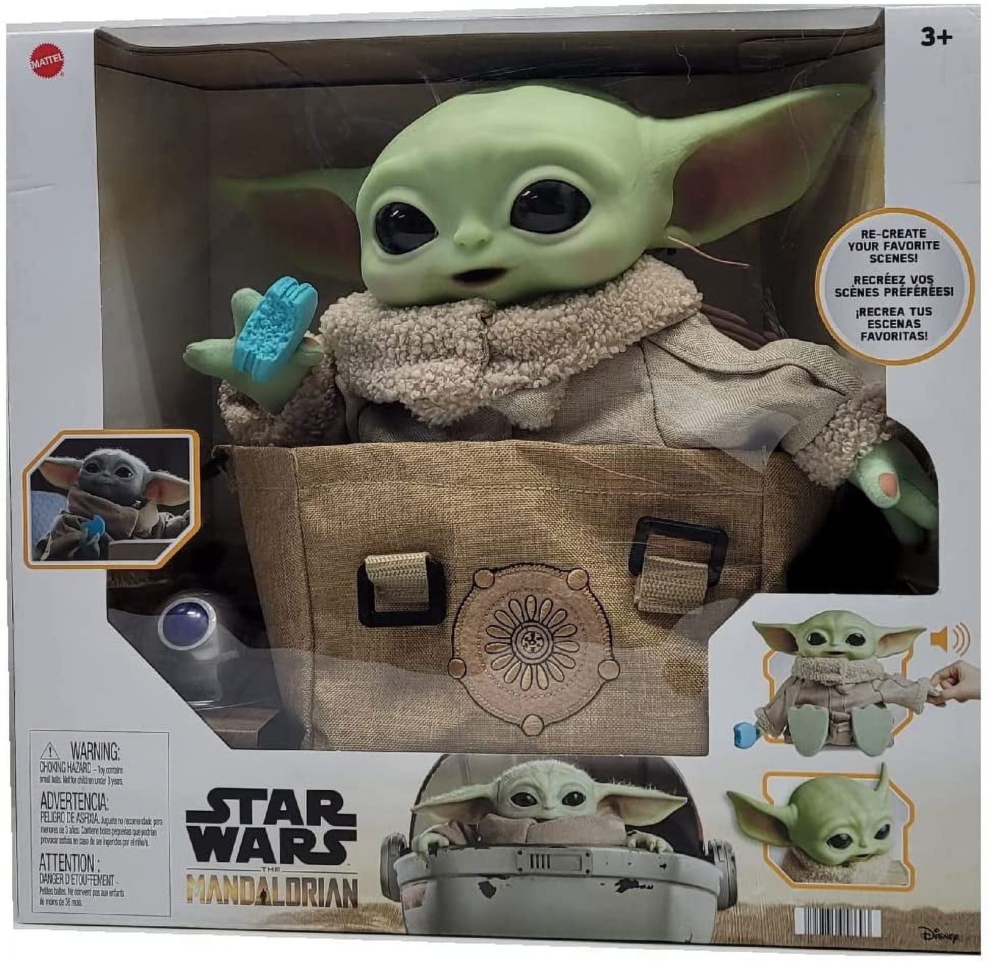 Star Wars Grogu Plush Toy, 11-In Yoda Baby Figure From The Mandalorian -  Walmart.com
