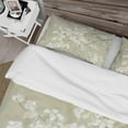 thumbnail image 4 of Designart 'Dogwood in Spring Neutral' Cottage Bedding Set - Duvet Cover & Shams, 4 of 4