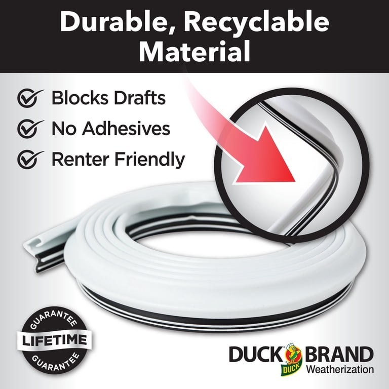 Duck Brand Max Strength Door Seal, White, 84 Inches photo 5