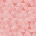 thumbnail image 1 of Ahgly Company Machine Washable Indoor Square Transitional Pastel Red Pink Area Rugs, 5' Square, 1 of 7