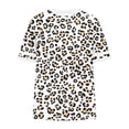 thumbnail image 5 of Otvok Women's Oversized Summer T-Shirts Animal Leopard Print Short Sleeve Workout Tees Loose Fit Plus Size Tunic Tops Casual Outfits, 5 of 6
