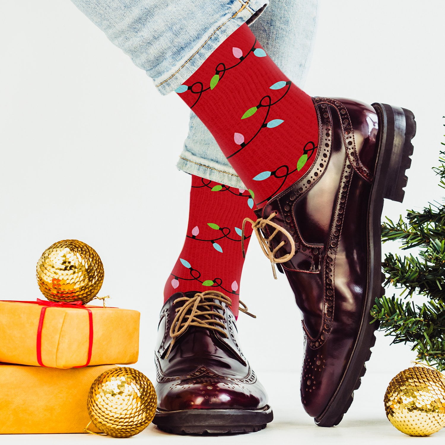 Holiday Compression Socks - Knee High Performance Socks for Running, Athletics, Travel, and Pregnancy - Improved Circulation & Support for Men and Women - 3 Pair
