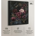 thumbnail image 2 of Vintage Dark Roses Canvas Gothic Art Prints by Art Remedy, Black Frame, 24 x 30, 2 of 7