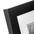 thumbnail image 4 of Gallery Solutions 8"x10" Picture Frame - Tabletop or Wall Mount - for 5"x7" Photos with Double White Mat, Black, 4 of 8