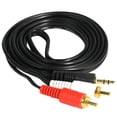 thumbnail image 4 of Cable divisor en Y estéreo RCA de 3,5 mm compatible con altavoces multimedia y sistemas estéreo domésticos de 3,3 piezas, 4 of 5