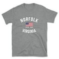 thumbnail image 1 of Norfolk Virginia Patriot Men's Cotton T-Shirt, 1 of 1