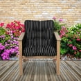 thumbnail image 6 of Patio Chair Cushion, Black Ink, Stripe, 21”W x 19”D (seat) x 22.5”H (back), 6 of 10