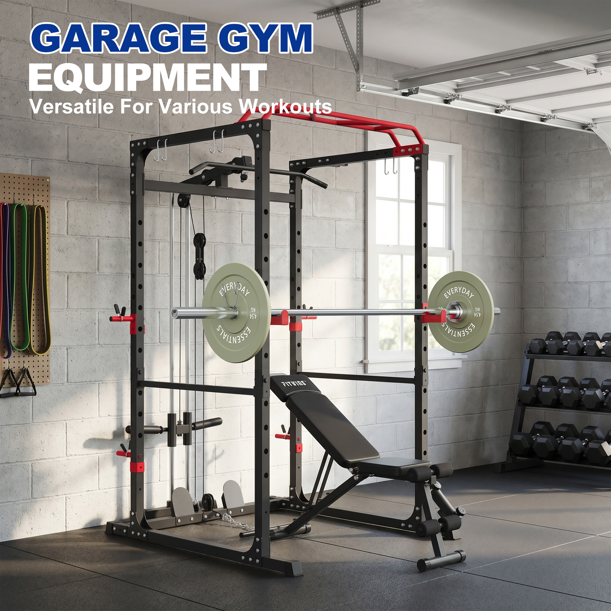 Sustainova 10 LB Olympic Bumper Plate Pair, Durable Rubber Weight Plates with 2-Inch Steel Insert, Low-Rebound Design for Home Gym and Strength Training
