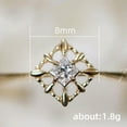 thumbnail image 2 of EOEMY Luxury Women Gold Plated Party Rings Cubic Zirconia Jewelry Size 6-10-9, 2 of 4