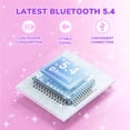 thumbnail image 3 of Auriculares Bluetooth iClever BTH22 para niños, 60 horas de reproducción, color magenta, 3 of 3