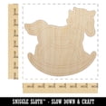 thumbnail image 2 of Wooden Rocking Rocker Horse Wood Shape Unfinished Piece Cutout Craft DIY Projects - 6.25 Inch Size - 1/8 Inch Thick, 2 of 7