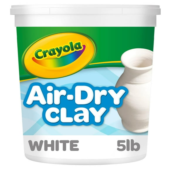 Arcilla para Modelar Crayola que Seca al Aire 9 kg Blanca Natural Paquete de 4