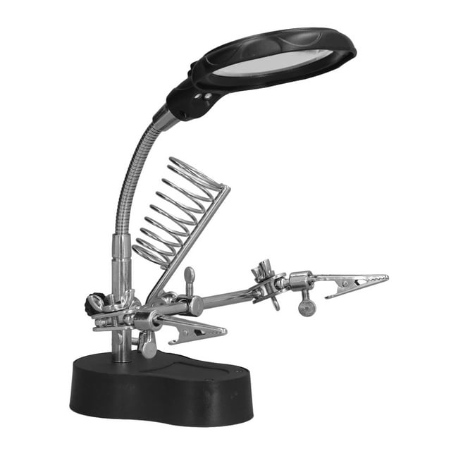 Lupa con Luz LED BuyWeek para estación de soldadura con Clip de soporte