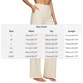 thumbnail image 2 of Qingpeng High Waisted Wide Leg Soft Knit Pants for Women, Elastic Waist Casual Summer Straight Leg Pants with Pockets, 2 of 5