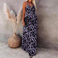 thumbnail image 1 of Vestido Vestido largo sin mangas para mujer Vestidos largos de vacaciones con estampado de suéter bohemio informal Ygjytge Púrpura M para Mujer, 1 of 6
