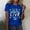 Blue, variant on Womens Summer Tops Womens Summer Tops Trust I Watch On Patrol Live Basically Cop T Shirt for Women Casual Graphic Tee S