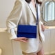 thumbnail image 3 of Bolso de mano elegante con solapa para mujer, bolso de mano para mujer, bandolera (azul) Likrtyny Para Estrenar, 3 of 3