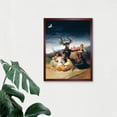 thumbnail image 3 of Francisco Goya 1798 Witches Sabbath Painting Goat and Coven in Fantasy Landscape Art Print Framed Poster Wall Decor 12x16 inch, 3 of 5