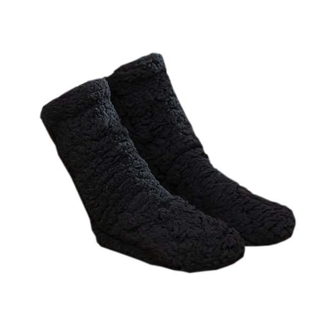 Calentadores de piernas peludas por encima de la rodilla calcetines borrosos de felpa medias de pantuflas largas y peludas calcetines de invierno para dormir en casa para mujeres y hombres