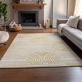 thumbnail image 6 of Addison Rugs Mayfield Washable Contemporary Art Deco Gold Rectangle Rug, 9' x 12', 6 of 6