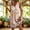 Pink, variant on IUYRTFE Women's Sleeveless V Neck Floral Print Summer Dress with Pockets Loose Fit Casual Shift Tunic