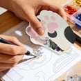thumbnail image 5 of Organisateur de Rangement pour Outils de Bricolage en Forme de Chat avec Compartiments Plateau de Rangement Portable pour Perles Imprimé de Pâques Design Chat, 5 of 5