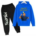 thumbnail image 3 of Conjunto de sudadera y pantalones con estampado de Mbappé para niños, primavera y otoño, conjunto de ropa deportiva de 2 piezas para niños y niñas, ropa para niños, 3 of 5