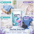 thumbnail image 5 of Laundry Detergent Pods, 14 Count Single Load Detergent Pods, He Compatible Sensitive Skin Safe Laundry Pods, Lavender & Lily Scented 4-In-1 Pods with Odor Eliminator,, 5 of 7