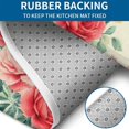 thumbnail image 4 of Pioneer Flower Floral Print Pattern Bathroom Rugs Sets 3 Piece,Toilet Cover Set,Absorbent Non Slip Bathroom Mats Sets with U-Shaped Contour Rug Toilet Rug Set, 4 of 5