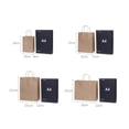 thumbnail image 4 of 10/30/80pcs kraft paper bag with handles Festival gift bag for Christmas Wedding Birthday High Quality shopping bags, 4 of 4