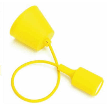 

Toyella Bunte E27 E26 Silikon Decke Lampe Halter Licht Buchse Anpassen Seil Schnur yellow