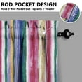 thumbnail image 3 of Kitchen Curtains 24 Inch Short - 3 Panel Set, Fashion Abstract Geometric Print, Rod Pocket Window Curtains 100% Polyester, Stylish Modern Valance for Farmhouse, Cafe, Living Room, Bedroom, Easy Wash, 3 of 4
