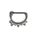 thumbnail image 1 of Septum Clicker with Prong Setting Cubic Zirconia Gems 16g, 1 of 8