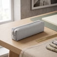 thumbnail image 4 of SLYNSHome Solid Color Pencil Case, Simple Zipper Stationery Pouch,Gray Canvas Lightweight Portable Pen Storage Bag For Daily Office Supplies, 4 of 7