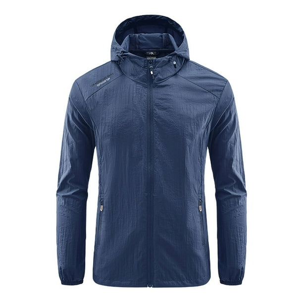 Zanvin Rain Jackets For Men Plus Size Hooded Coat Windproof Athletic Outerwear Fashion Sun Protection Windbreaker Other Xxxxxl