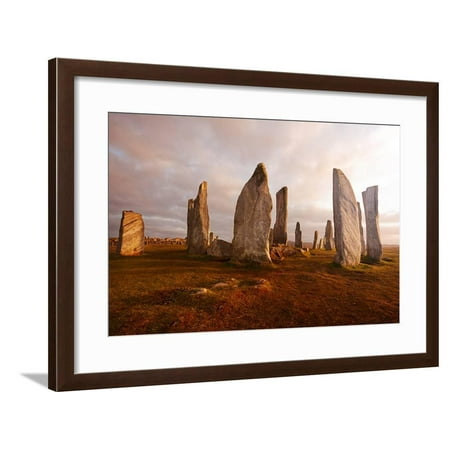 Callanish Standing Stones: Neolithic Stone Circle in Isle of Lewis, Scotland Framed Print Wall (Best Stone Circles In Scotland)
