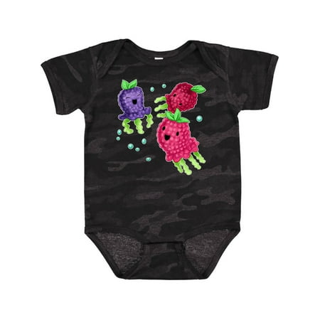 

Inktastic Raspberry and Blackberry Jellyfish-cute and fun Gift Baby Boy or Baby Girl Bodysuit