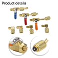 thumbnail image 5 of 7 Pcs HVAC Compact Ball Valves and Adapter Set for R134A R410A R12 R22 Systems, 5 of 9