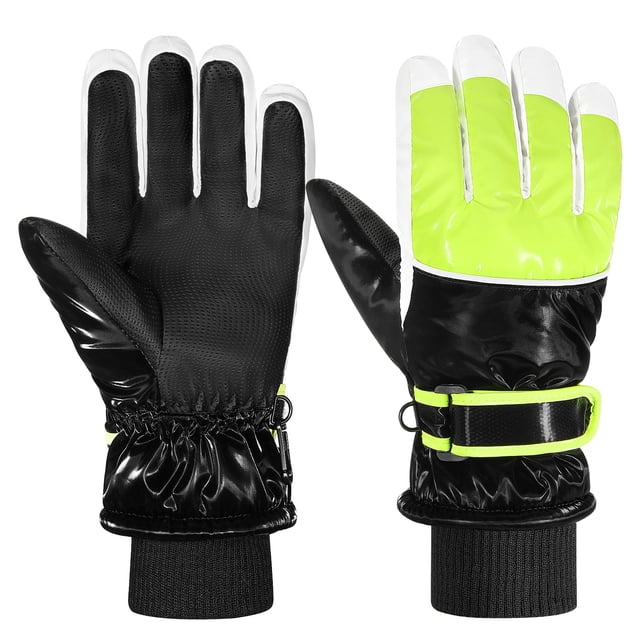 Guantes de nieve de invierno MoKo, impermeables, con puños elásticos para niños