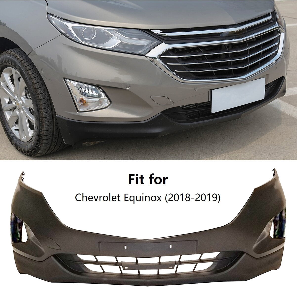 Fit for Chevrolet Equinox 20182019 Front Bumper Cover Assembly, 1819