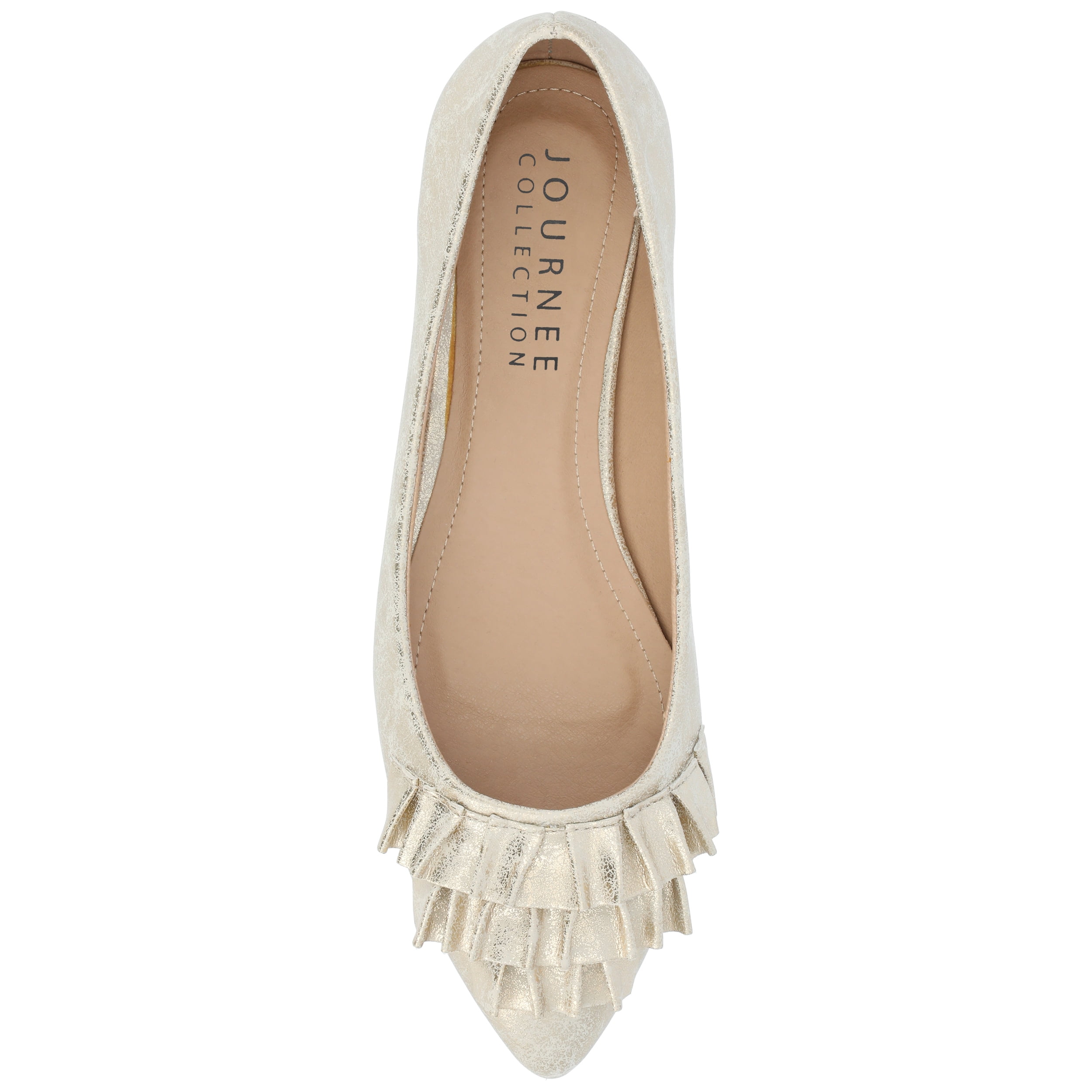 Journee Womens Judy Slip On Pointed Toe Ballet Flats, Widths Available