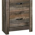 thumbnail image 4 of Tall Wooden Pier with 1 Door Cabinet and 2 Adjustable Glass Shelves Brown - Saltoro Sherpi, 4 of 5